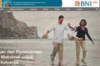 住友生命保険は2日、インドネシアの生命保険会社BNIライフ・インシュアランスの株式40%を4.2兆ルピア（約362億円）で取得することで合意したと発表した。写真はBNIライフのWebサイト。