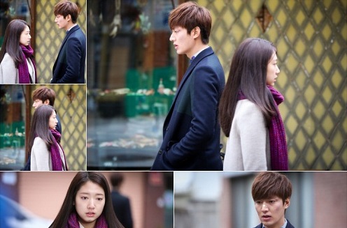 イ・ミンホとパク・シネが、お互いを熱く見つめるが結局すれ違うだけの切ないシーンを繰り広げた。写真=ファエンダムピクチャーズ