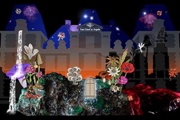 3つ星フレンチ、ロブションが”妖精のお城”に変身！ヴァン クリーフ&アーペルのプロジェクションマッピング