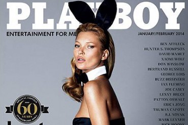 バニーガール姿のケイト・モス、米プレイボーイ誌のカバーに登場！ヒールはサンローラン