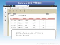 kintoneでの交通費申請画面イメージ(サイボウズ、ブレインハーツのプレスリリースより) kintoneでの交通費申請画面イメージ(サイボウズ、ブレインハーツのプレスリリースより)
