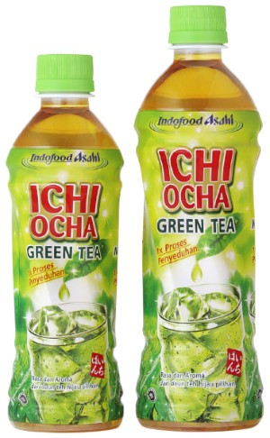 アサヒグループホールディングスがインドネシアで発売した緑茶飲料「ICHI OCHA GREEN TEA」（アサヒグループホールディングスのプレスリリースより）