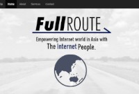クララオンラインとNECビッグローブは13日、ASEAN向けにITインフラサービス事業を展開する合弁会社「FullRoute」をシンガポールに設立したと発表した。写真はFullRouteのWebサイト。