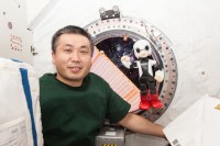 国際宇宙ステーション（ISS）で若田光一さんとの会話実験を行ったロボット宇宙飛行士「KIROBO」（写真提供：トヨタ自動車）