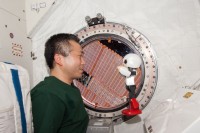 国際宇宙ステーション（ISS）で若田光一さんとの会話実験を行ったロボット宇宙飛行士「KIROBO」（写真提供：トヨタ自動車）
