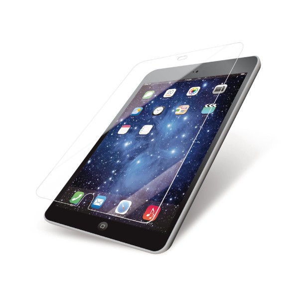 光学ハイブリッド強化プラスチック素材を採用したエレコムのiPad Air / iPad mini / iPhone用「ガラスライクフィルム」