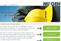 東芝は15日、英国の原子力発電事業開発会社ニュージェネレーションの株式60%を約1億ポンド（約170億円）で取得すると発表した。写真はニュージェネレーションのWebサイト。