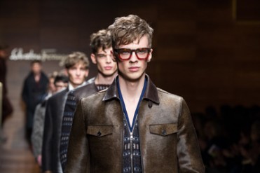 サルヴァトーレ フェラガモ 2014-15年秋冬メンズコレクション - 色と素材で魅せる官能性