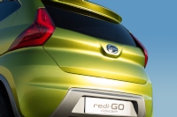 日産自動車がインドで開催中の第12回デリーオートエキスポ2014で公開した新コンセプトカー、ダットサン「redi-GO コンセプト」（写真提供：日産自動車）