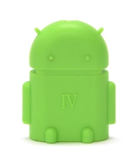 グーグルのAndroidのイメージキャラクター「ドロイド君」をモチーフにした「USB OTG （USB On-The-Go）アダプター」
