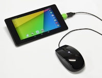 グーグルのAndroidのイメージキャラクター「ドロイド君」をモチーフにした「USB OTG （USB On-The-Go）アダプター」