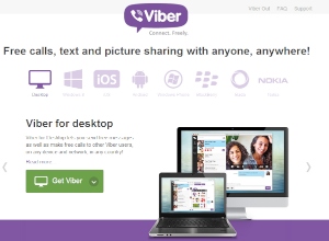 楽天は無料通話アプリ「Viber」を提供するViber Mediaを買収する。写真は、「Viber」のWebサイト。