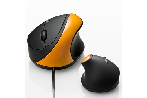 手首や肩への負担を軽減したエルゴノミクスマウス「エルゴ ミニマウス　400-MA057シリーズ」