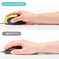 手首や肩への負担を軽減したエルゴノミクスマウス「エルゴ ミニマウス 400-MA057シリーズ」 手首や肩への負担を軽減したエルゴノミクスマウス「エルゴ ミニマウス 400-MA057シリーズ」