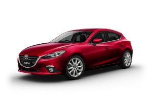 マツダと住友商事は28日、両社のメキシコの合弁生産拠点「Mazda de Mexico Vehicle Operation」の開所式を実施した。写真は同拠点で1月に量産を開始した「マツダ アクセラ」