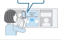 「かざして募金」利用時の流れを示すイメージ図