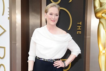 アカデミー賞授賞式、ベテラン女優メリル・ストリープは全身ランバンで登場