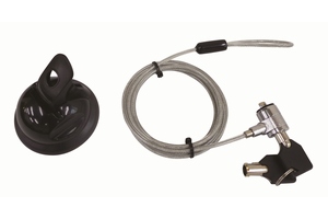 セキュリティスロットのないiPadなどのタブレットやMacBookなどのノートパソコンを盗難防止のために固定することができる「タブレット☆吸着ロック」