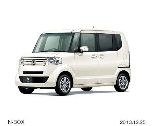 2013年度（2013年4月～2014年3月）の軽自動車新車販売台数1位を獲得したホンダの「N-BOX」
