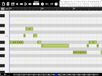 iPadやiPhone向け歌声合成アプリ「iVOCALOID メルリ」の操作画面めーじ