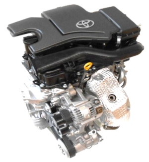 トヨタ自動車が新開発した高熱効率・低燃費の1.0Lガソリンエンジン