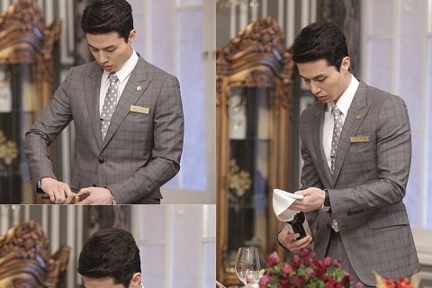 MBC週末ドラマ『ホテルキング』でチャ・ジェワン役を演じるイ・ドンウクのソムリエ姿が公開され話題を集めている。