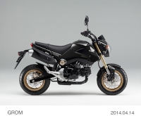 ホンダがカラーバリエーションを変更して15日に発売した125ccスポーツモデル「グロム」