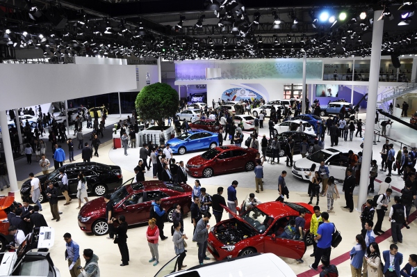 北京モーターショーのトヨタブース