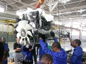 日産自動車が「パトロール」の生産を開始したナイジェリア・ラゴスの組立工場 日産自動車が「パトロール」の生産を開始したナイジェリア・ラゴスの組立工場