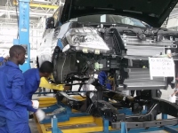 日産自動車が「パトロール」の生産を開始したナイジェリア・ラゴスの組立工場 日産自動車が「パトロール」の生産を開始したナイジェリア・ラゴスの組立工場
