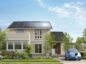 グランツーユーV to Heimの代表例。経済面はもちろんだが、CO2排出量を実質ゼロ以下にすることも可能。