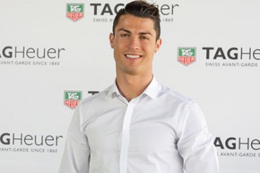 クリスティアーノ・ロナウド、高級時計ブランド「タグ・ホイヤー」の新しい顔に