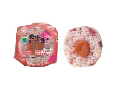 「AFC女子アジアカップベトナム2014」に向けて発売された「勝ち梅おむすび」