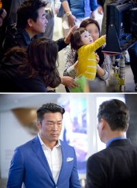 『トライアングル』の撮影現場に“国民ベイビー”サランちゃんが登場した。写真=テウォンエンターテインメント 『トライアングル』の撮影現場に“国民ベイビー”サランちゃんが登場した。写真=テウォンエンターテインメント