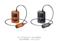 撮影者の目線から見た臨場感あふれる映像を記録できるウェアラブルカメラ「HX-A500」