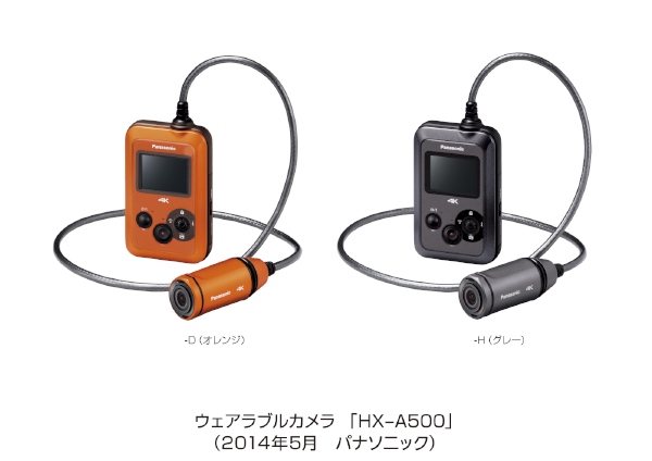 撮影者の目線から見た臨場感あふれる映像を記録できるウェアラブルカメラ「HX-A500」