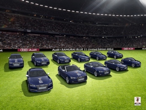 アウディジャパンのサッカー日本代表を応援する限定車「Audi × SAMURAI BLUE 11 Limited Edition」 アウディジャパンのサッカー日本代表を応援する限定車「Audi × SAMURAI BLUE 11 Limited Edition」