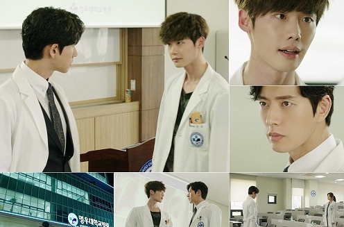 ドラマ『ドクター異邦人』に出演中のイ・ジョンソクとパク・ヘジンが火花を散らす神経戦を繰り広げ、今後の激しい対立の幕開けを知らせた。写真＝アウラメディア