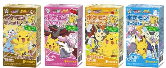 雪印メグミルクは「ポケモン」(カフェオレ、いちごオレ、フルーツオレ、ヨーグルト味の4種類・LL250ml)を6月上旬から順次リニューアルする。©Nintendo・Creatures・GAME FREAK・TV Tokyo・ShoPro・JR Kikaku
©Pokemon ©ピカチュウプロジェクト