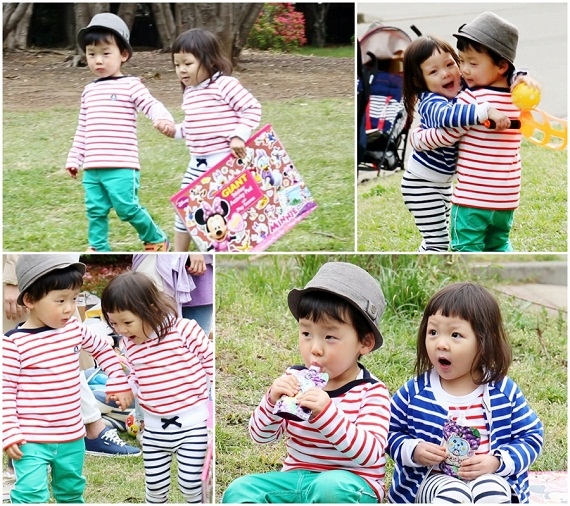 韓国で国民ベイビーとして人気を集める秋山成勲の娘サランちゃんが、ゆうと君に猛烈なアプローチを繰り広げた。