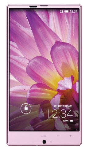 5.2インチ大画面のIGZO液晶と挟額縁デザイン「EDGEST」を採用したスマートフォン「AQUOS SERIE SHL25」