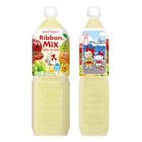 「Ribbon(リボン)」と「ハローキティ」のコラボレーション商品「Ribbonミックス 1.5LPET」(キティラベル) 「Ribbon(リボン)」と「ハローキティ」のコラボレーション商品「Ribbonミックス 1.5LPET」(キティラベル)