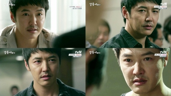 tvNのドラマ「ガプトン(原題)」で連続殺人犯ガプトンを捕まえるため奮闘しているユン・サンヒョンが、絶妙な心理演技でハ・ムヨムの感情を立体的に描き、視聴者に切なさと緊張感を与えている。