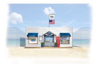 カリフォルニア発「オールドネイビー」と「オーカフェ湘南」がコラボした海の家が登場