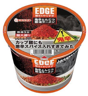 エースコックが8月4日に新発売する「EDGE 鬼辛とんこつ醤油ラーメン」 エースコックが8月4日に新発売する「EDGE 鬼辛とんこつ醤油ラーメン」