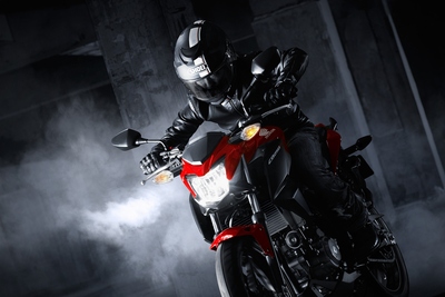 ホンダが8月1日に発売する250ccの新型ロードスポーツモデル「CB250F」のイメージ写真