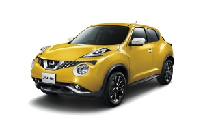 日産自動車がマイナーチェンジして発売するクロスオーバーSUV「ジューク」(15RX パーソナライゼーション ) 日産自動車がマイナーチェンジして発売するクロスオーバーSUV「ジューク」(15RX パーソナライゼーション )