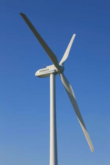 日立キャピタルと日立製作所が秋田市に建設する「秋田天秤野風力発電所」の風力発電システムのイメージ写真