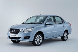日産自動車が14日に清算を開始したロシア市場向け新型ファミリーセダン「ダットサン on-DO」 日産自動車が14日に清算を開始したロシア市場向け新型ファミリーセダン「ダットサン on-DO」
