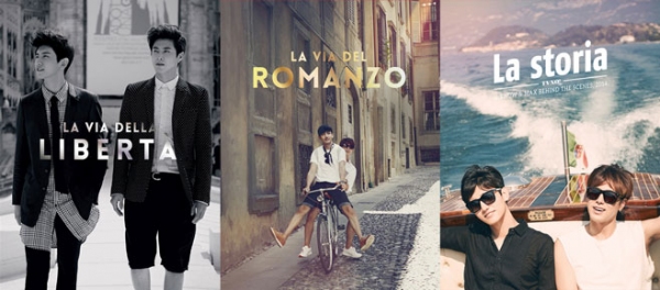 東方神起がイタリアで過ごした特別な夏を切り取ったフォトブック『TI AMO TVXQ！』が7月21日に発売される。写真＝SMエンターテインメント